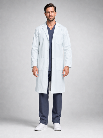 Men's Caelric Structured Lab Coat - Therma White