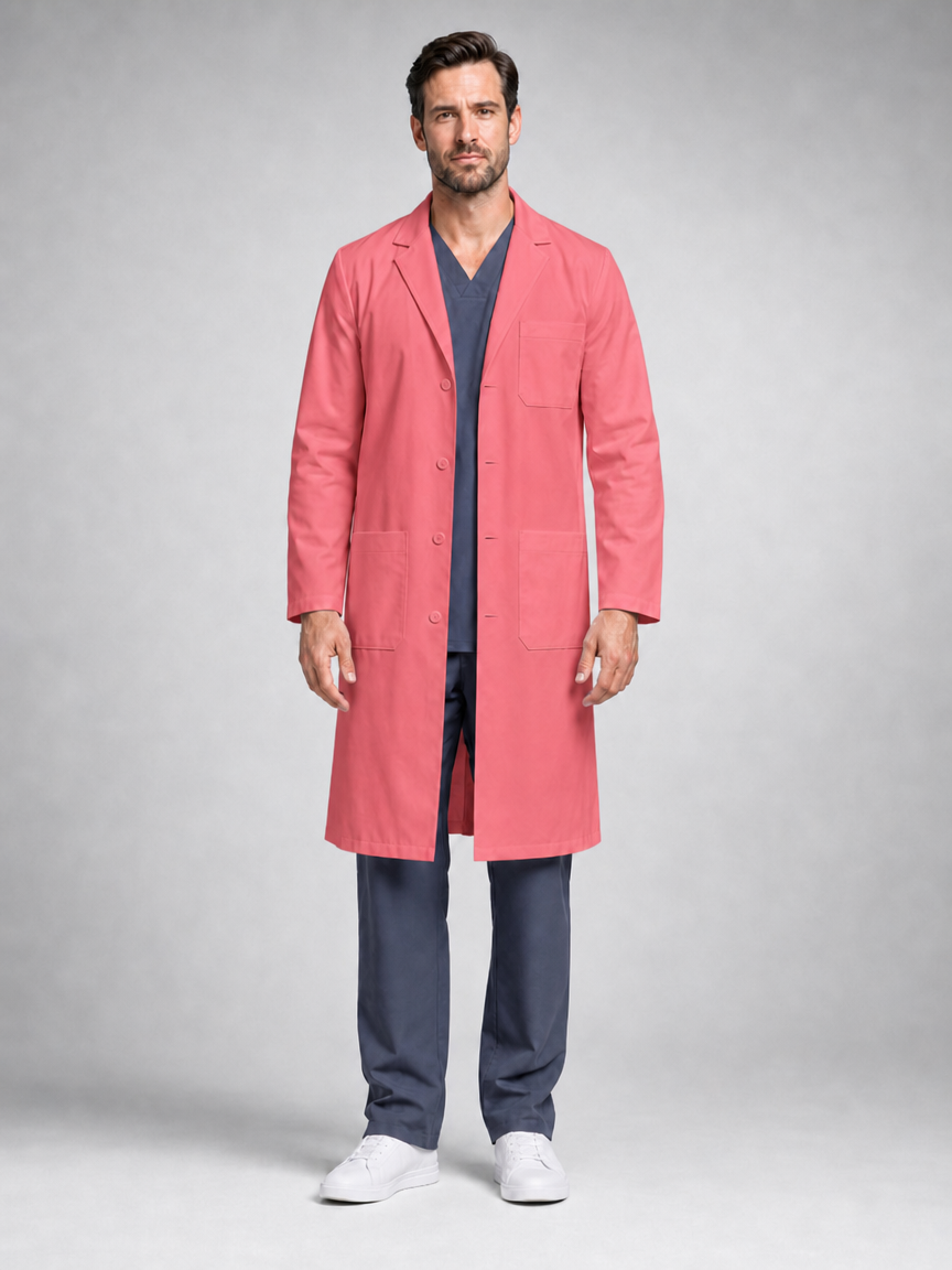 Men's Caelric Structured Lab Coat - Therma Watermelon Red