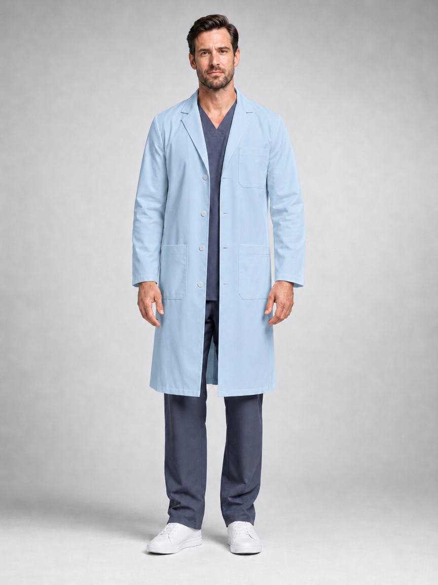 Men's Caelric Structured Lab Coat - Aegis Coat Medium Blue