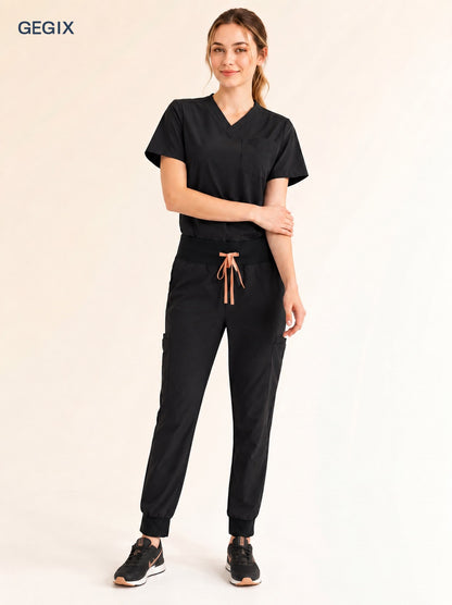 GEGIX Women Classic Scrub Suits Set - Tailored Comfort Workwear
