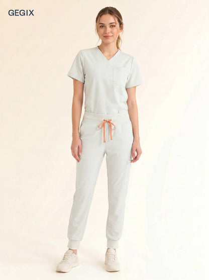 GEGIX Women Classic Scrub Suits Set - Tailored Comfort Workwear