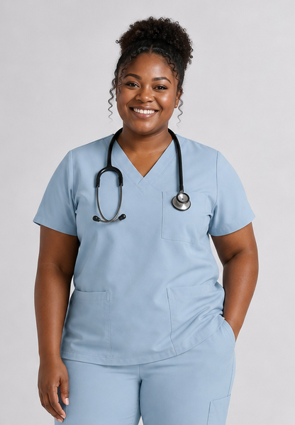 Women's Cura Triple Pocket Scrub Top