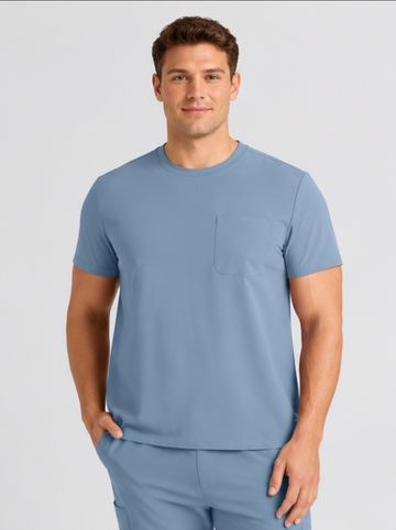 Men's Zira SinglePocket Scrub Top