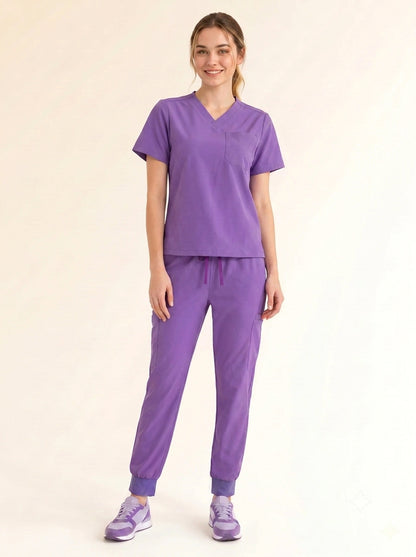 Women Cura Basic Scrub Top
