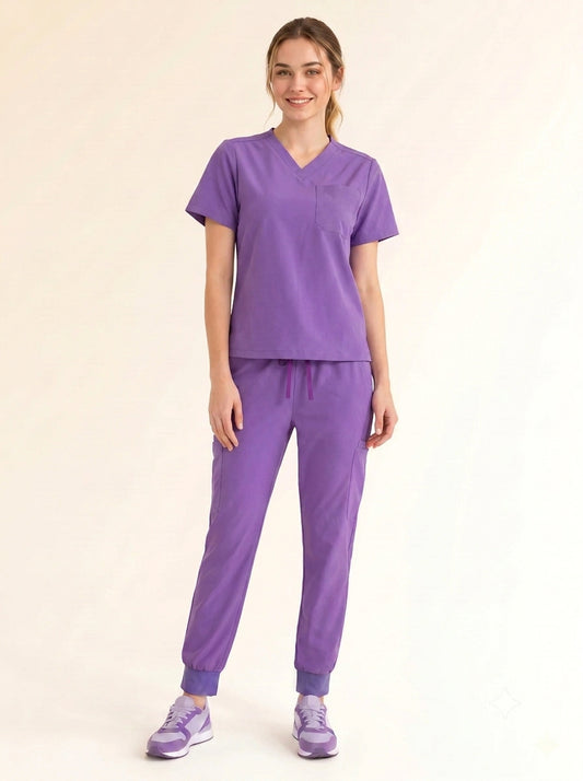 Women Cura Basic Scrub Top