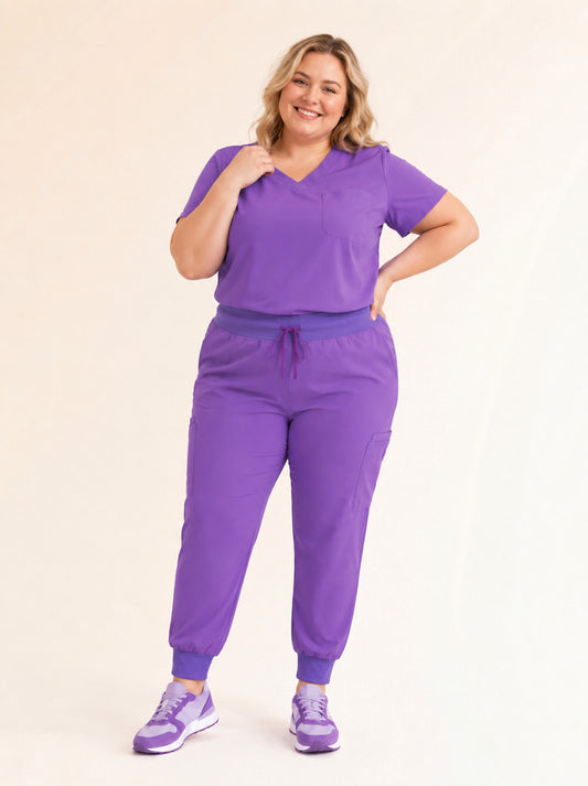 GEGIX Women Classic Scrub Suits Set - Tailored Comfort Workwear